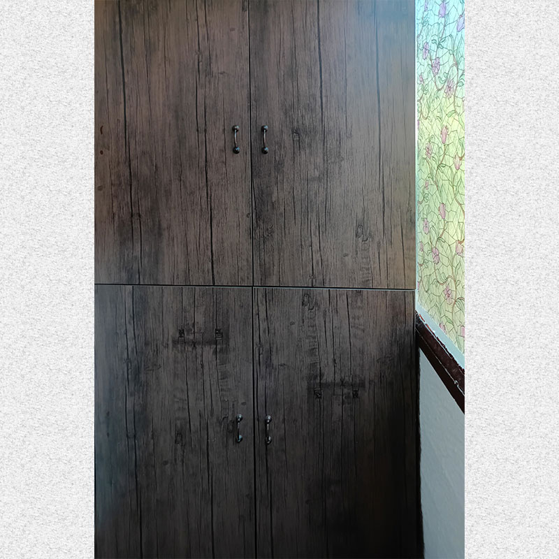 South balcony cabinet.